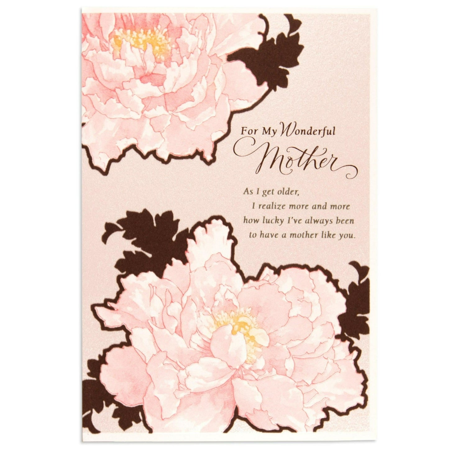 Sweet Pink Peony Wonderful Mother Birthday Card