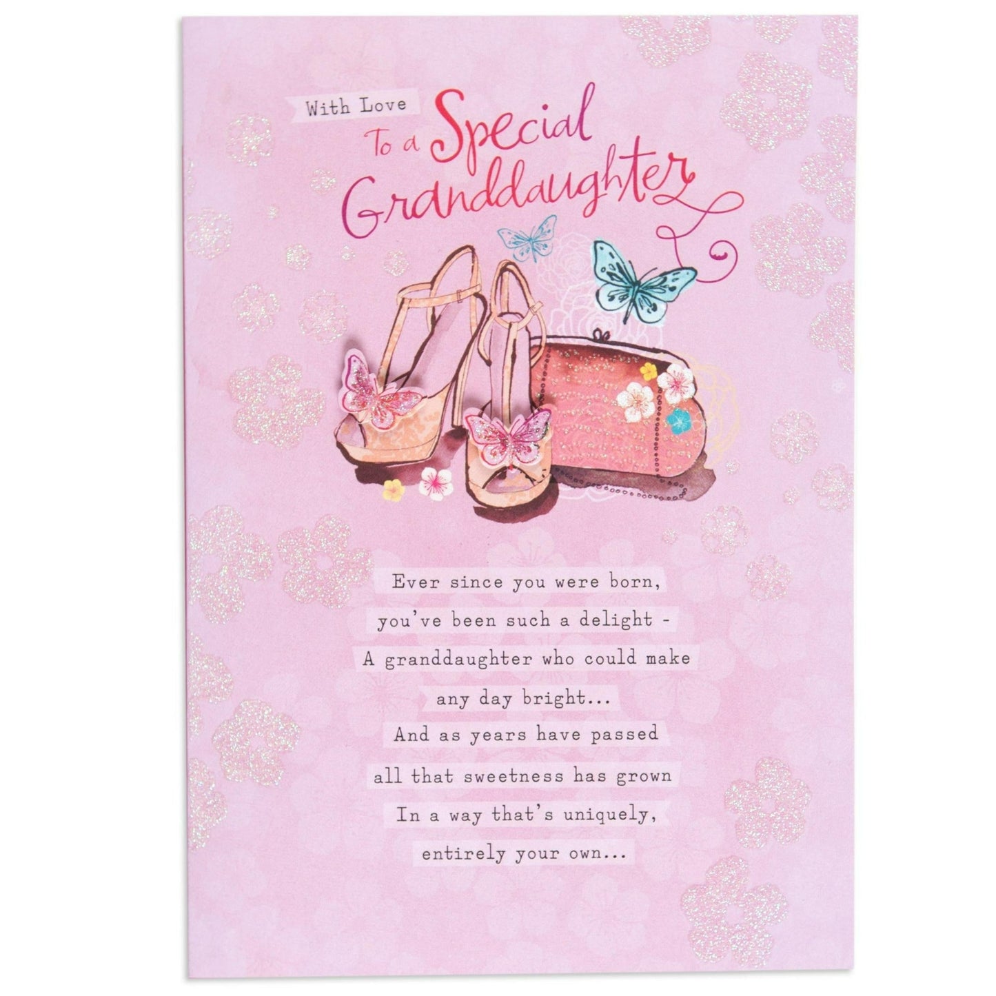 Sweet & Poetic Granddaughter Birthday Card