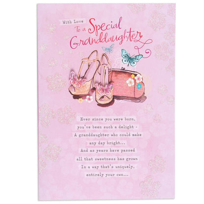 Sweet & Poetic Granddaughter Birthday Card