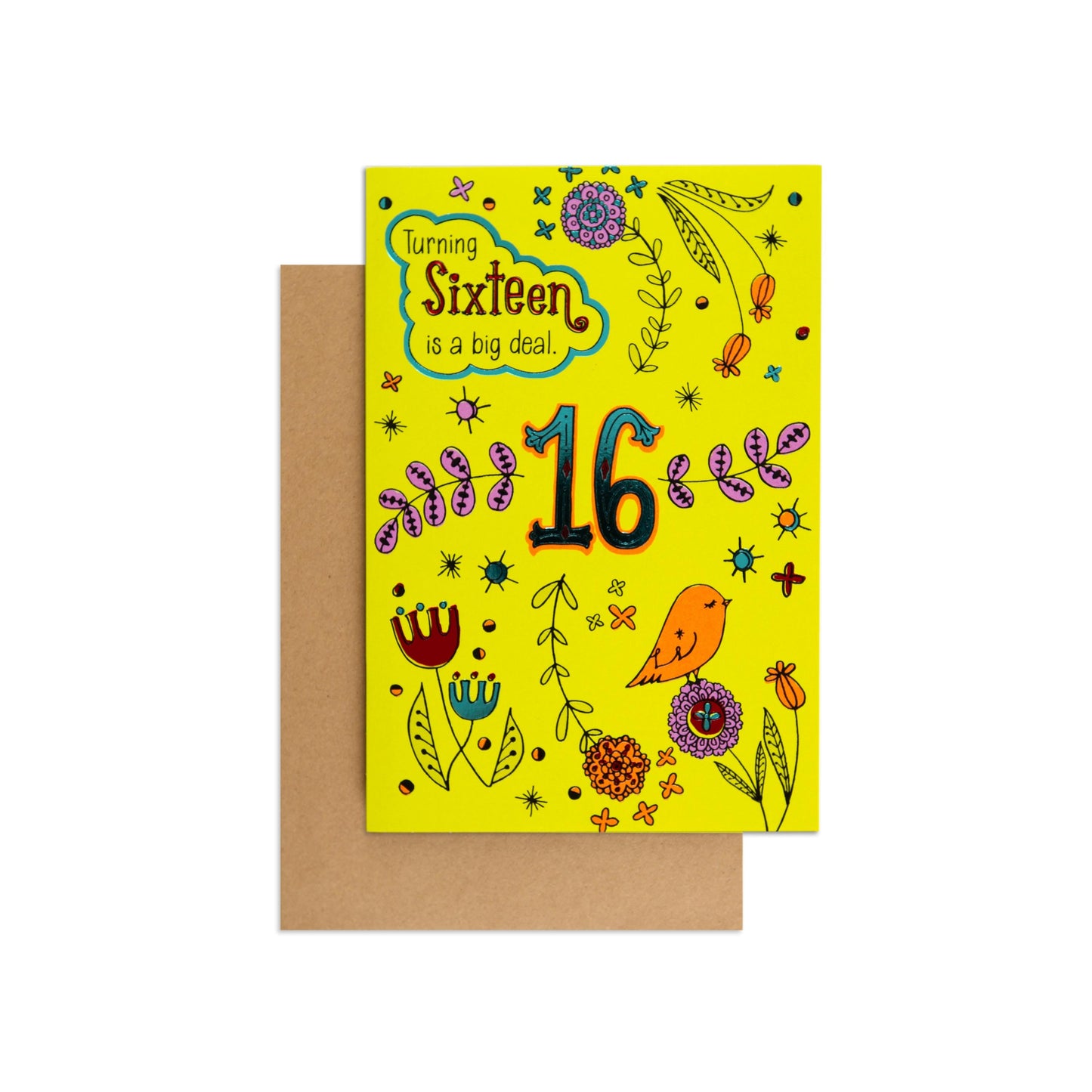 Big Deal Sweet & Colourful 16th Birthday Card