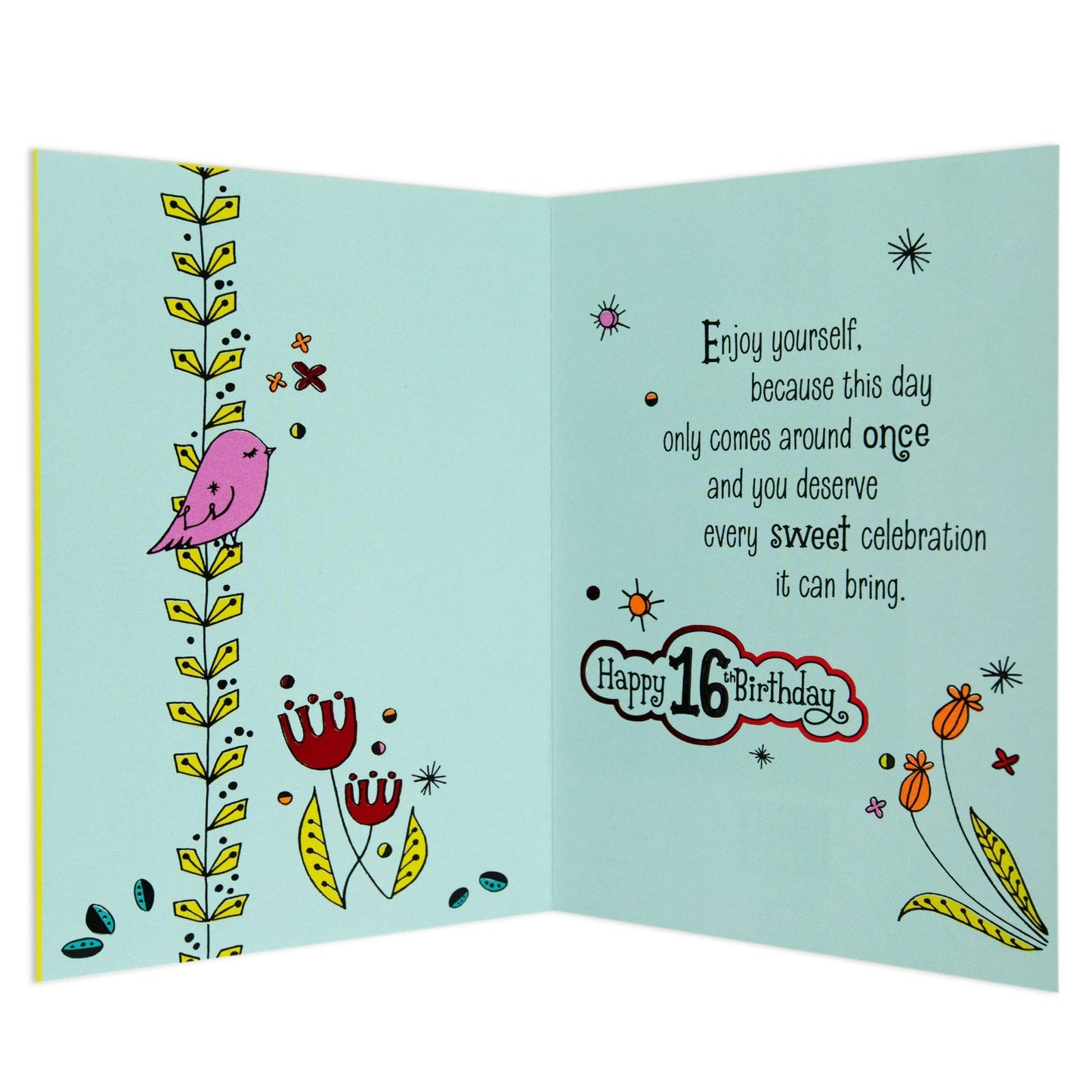 Big Deal Sweet & Colourful 16th Birthday Card