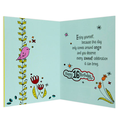 Big Deal Sweet & Colourful 16th Birthday Card