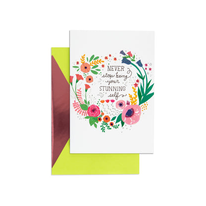 Stunning Self Cute Birthday Card