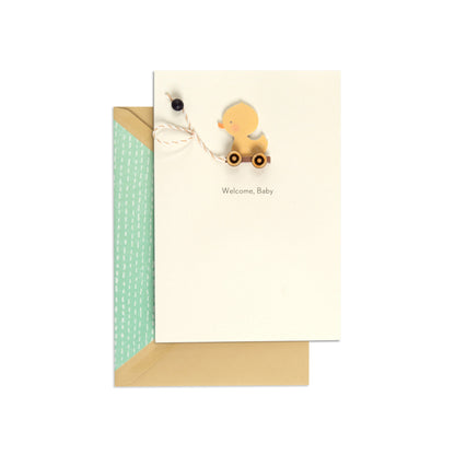 Duckling Baby Adorable Congratulations Card
