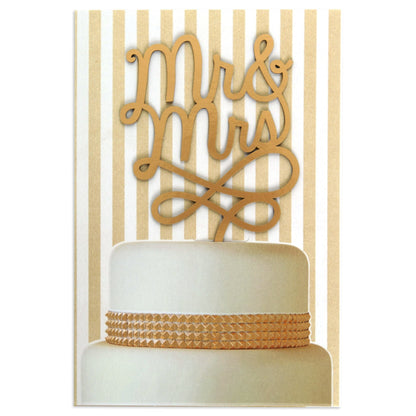 Cake Topper Beautiful Wedding Congratulations Card