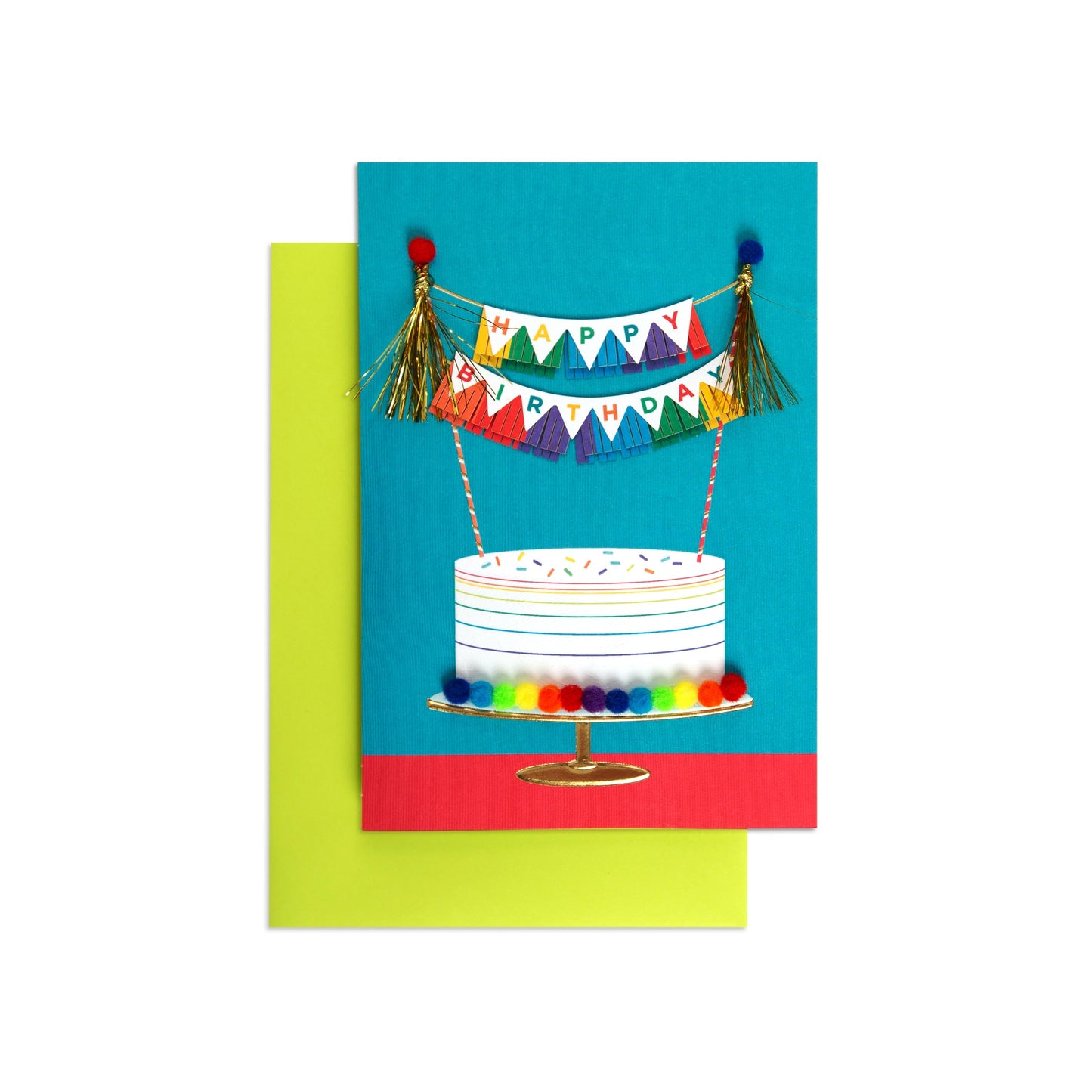 Rainbow Cake Fun Birthday Card