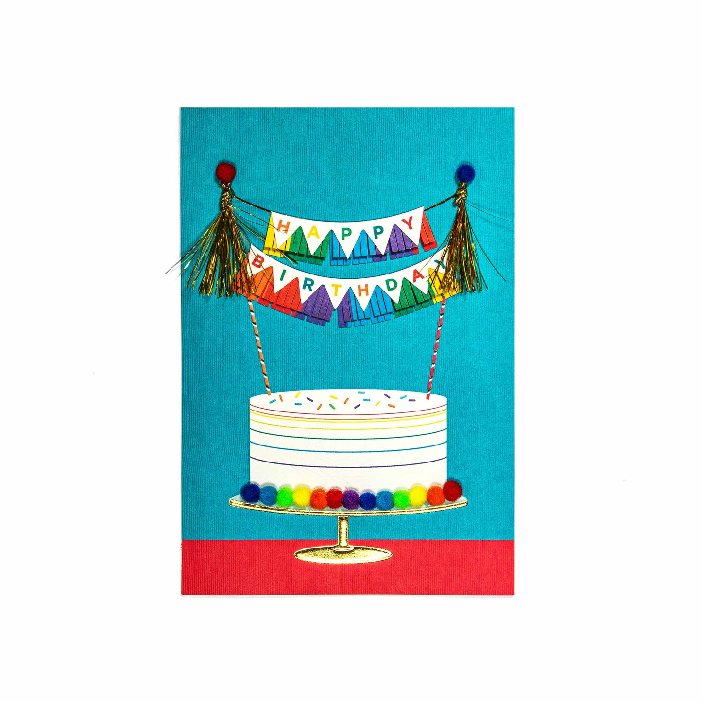Rainbow Cake Fun Birthday Card