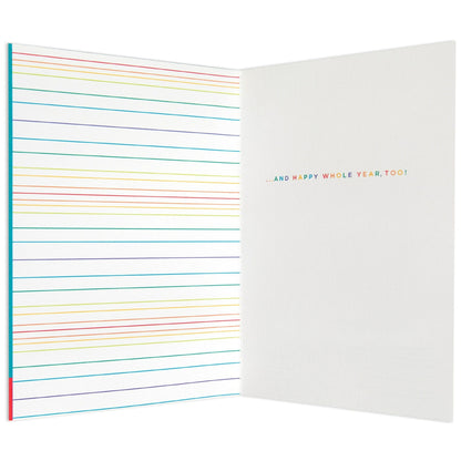 Rainbow Cake Fun Birthday Card