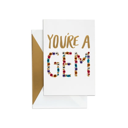You're A Gem Colourful Birthday Card