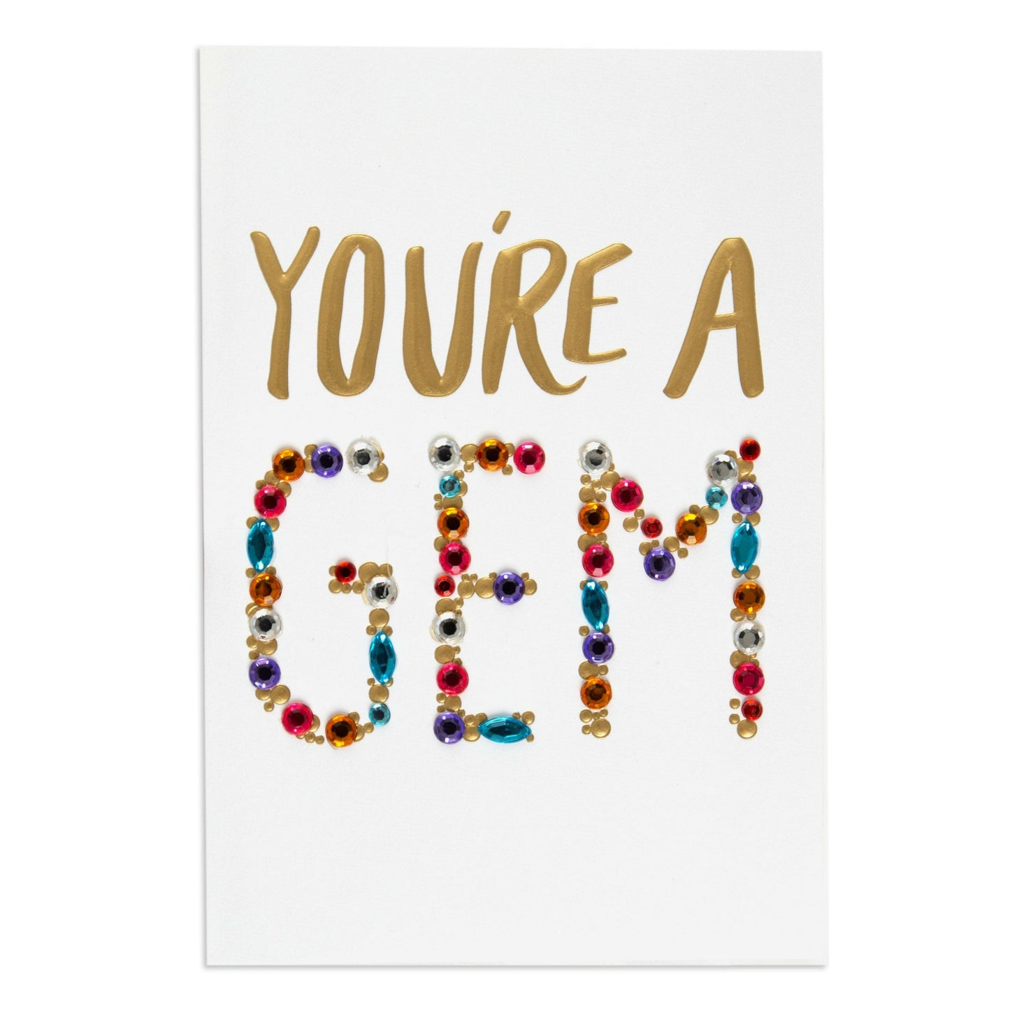 You're A Gem Colourful Birthday Card