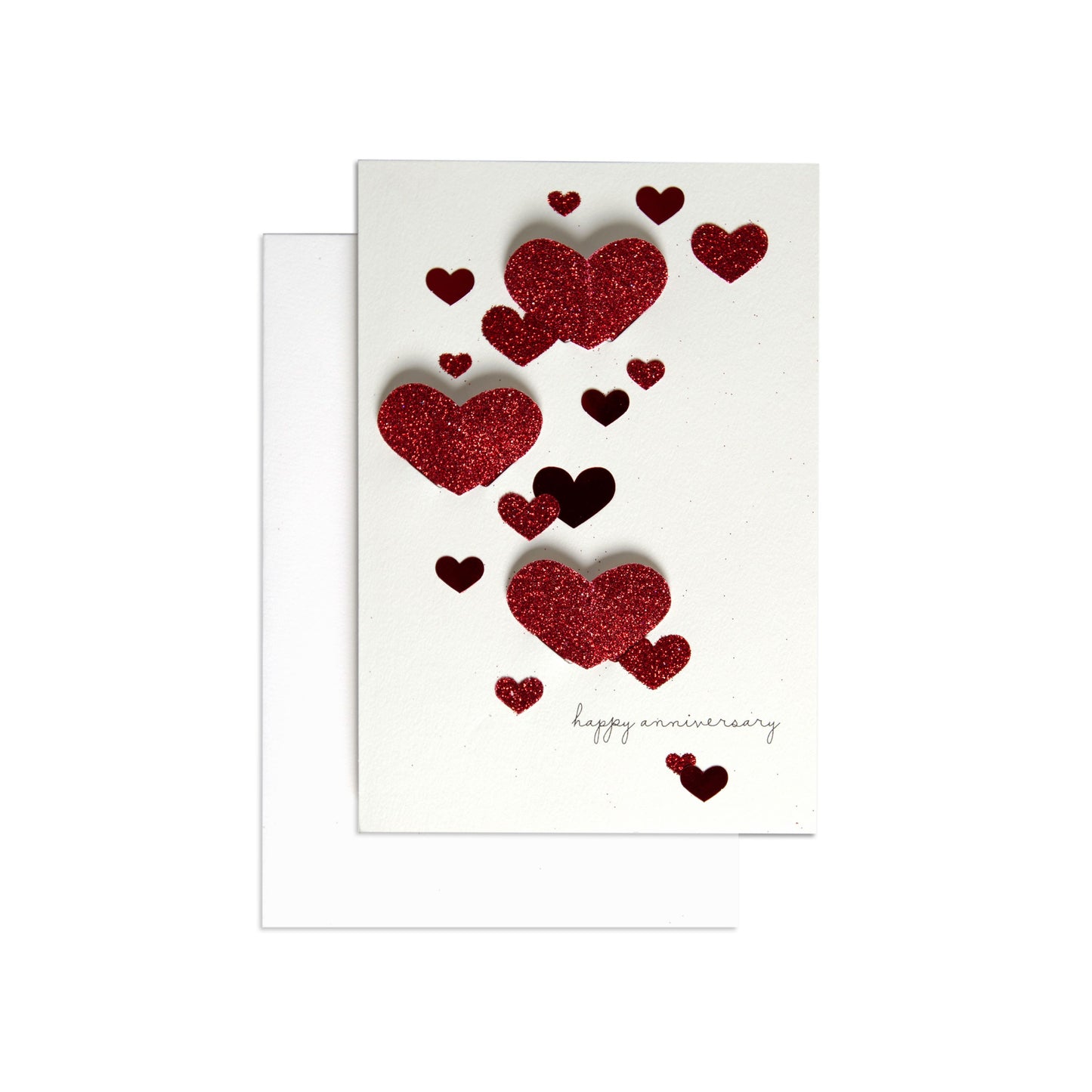 Red Hearts Beautiful Anniversary Card