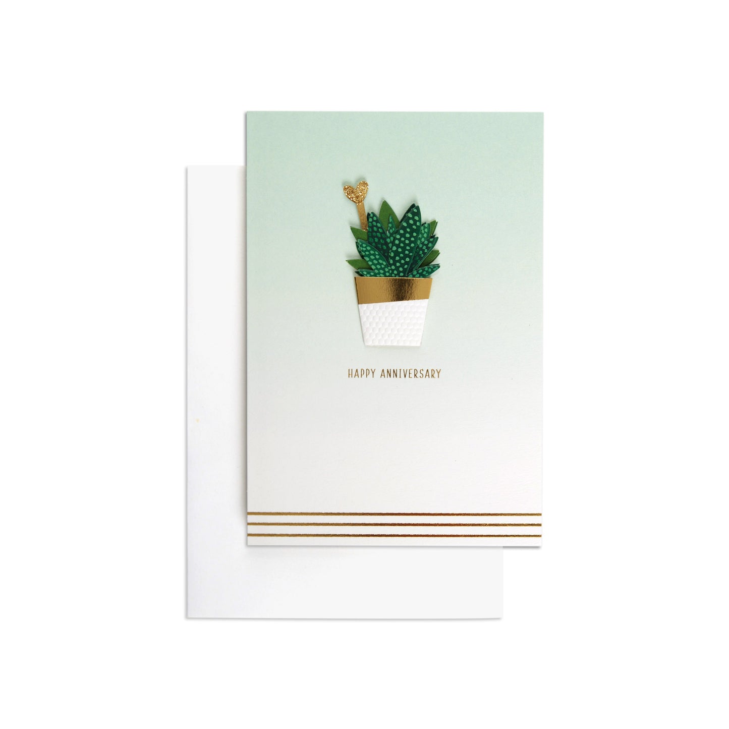 Adorable Succulent Anniversary Card
