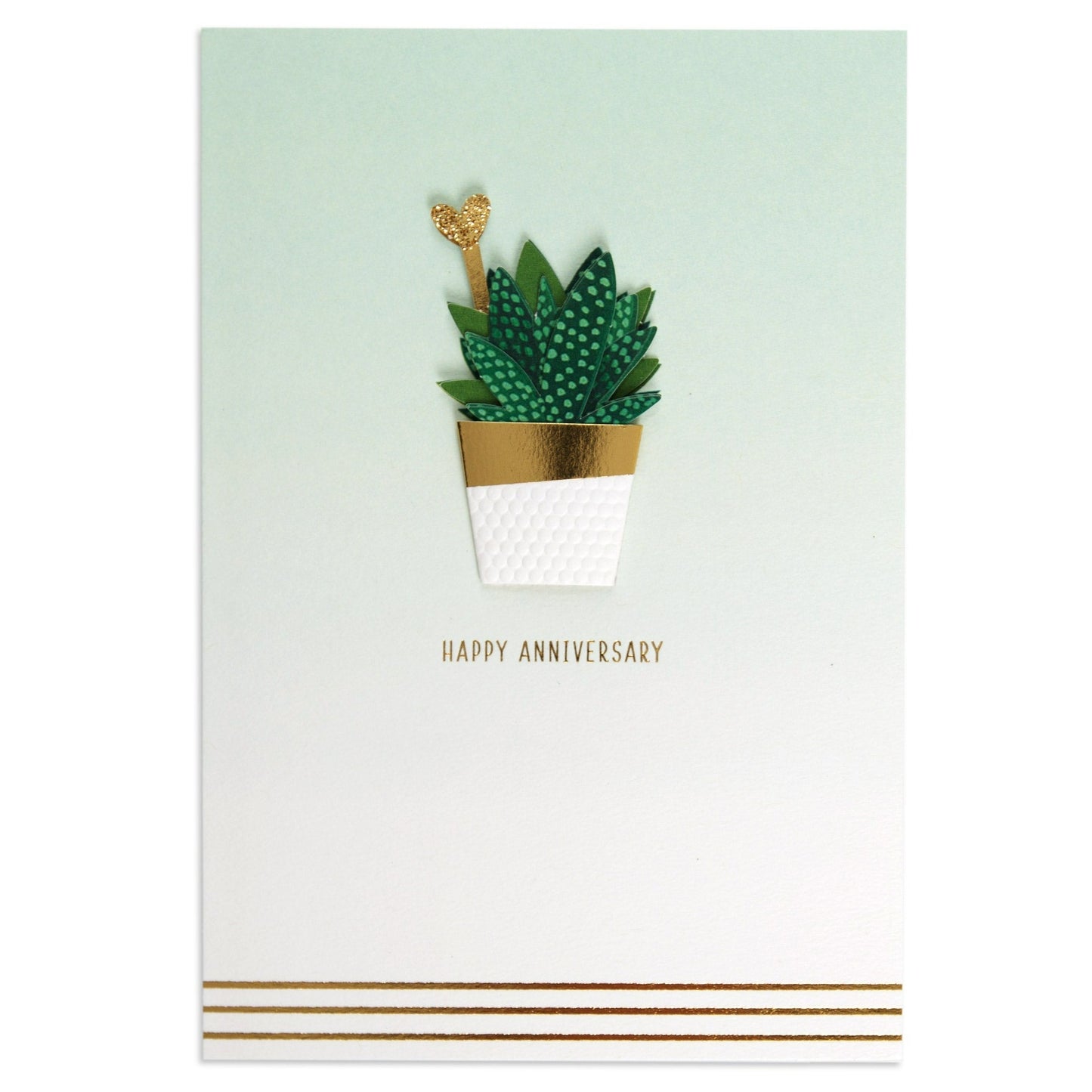 Adorable Succulent Anniversary Card