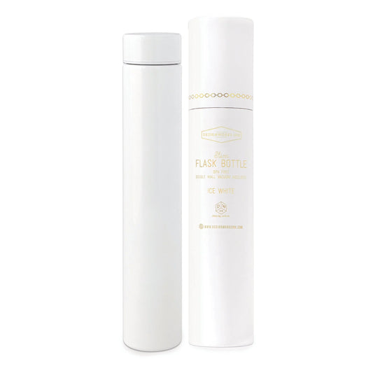 White Slim Flask Bottle