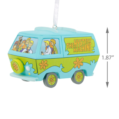 Scooby-Doo Mystery Machine - Hallmark Christmas Ornament featuring vibrant colours, side view showing characters, 4.8 cm tall.