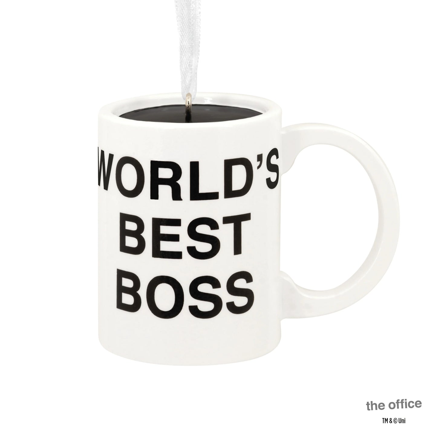 The Office World's Best Boss Coffee Mug - Hallmark Christmas Ornament