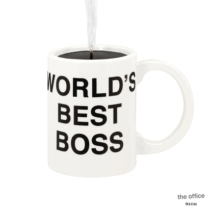 The Office World's Best Boss Coffee Mug - Hallmark Christmas Ornament
