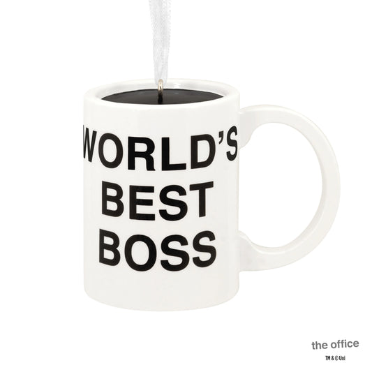The Office World's Best Boss Coffee Mug - Hallmark Christmas Ornament