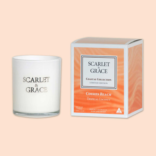 Cossies Beach (Tropical Coconut) - 340 gram Soy Wax Candle