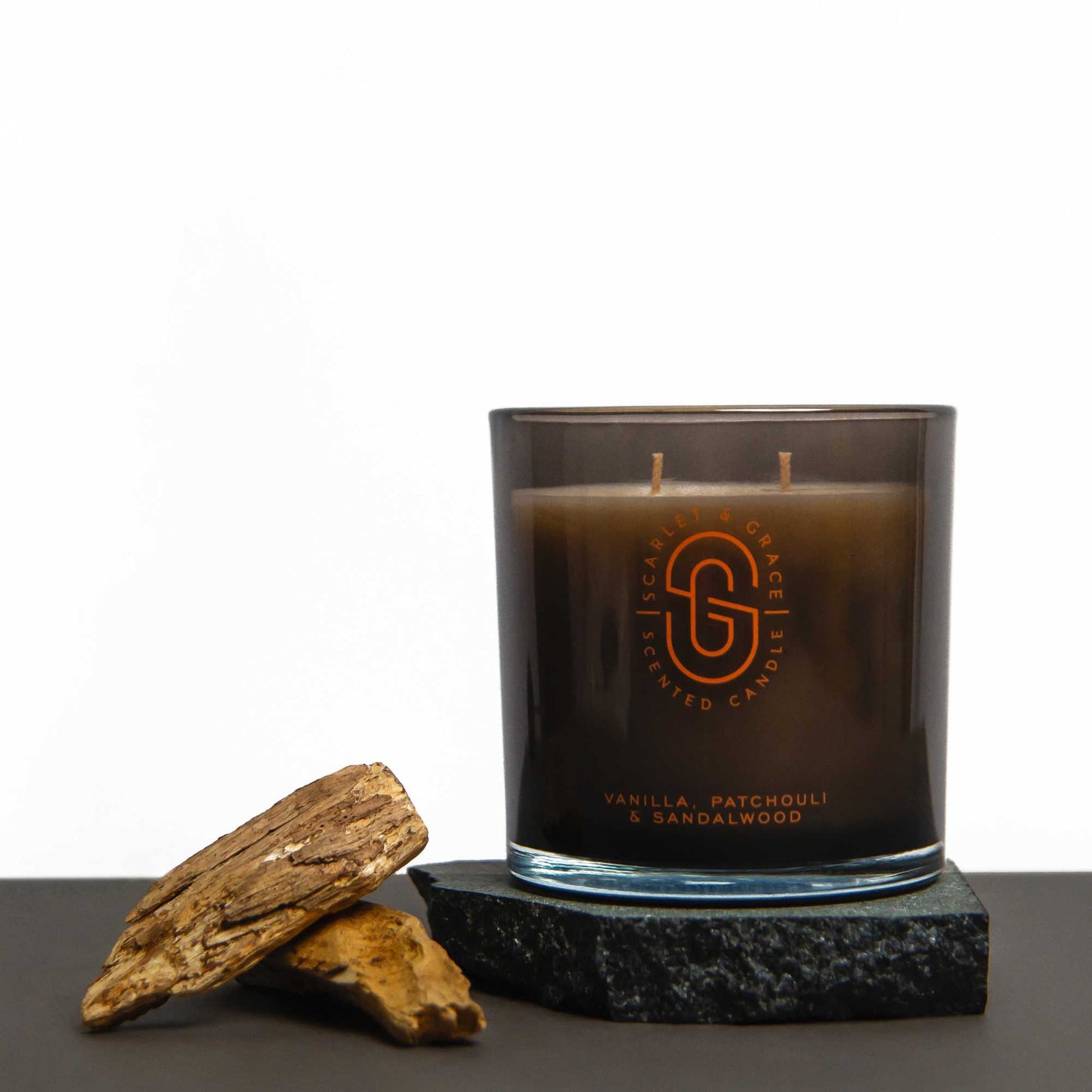 Vanilla, Patchouli & Sandalwood - 380 gram Soy Wax Candle