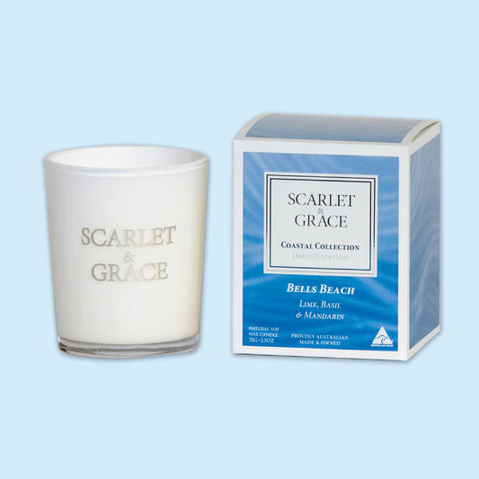 Bells Beach (Lime, Basil & Mandarin) - 70 gram Soy Wax Candle