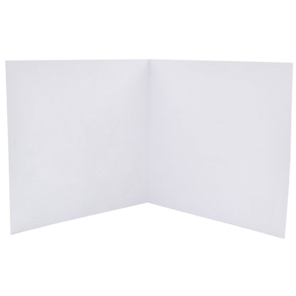 Abstract Hello by Xander Holliday Blank Card, blank inside, showing crisp white pages, perfect for personal messages.