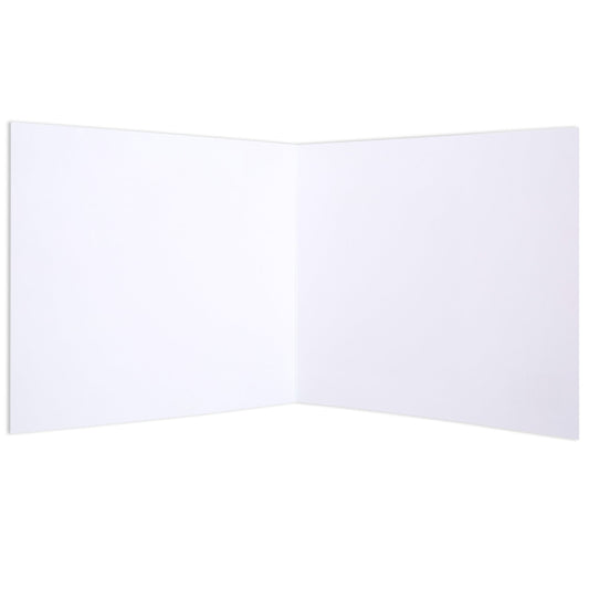 Kingsley by Xander Holliday Blank Card, white interior, blank space for personal message, open view showing inner page layout.