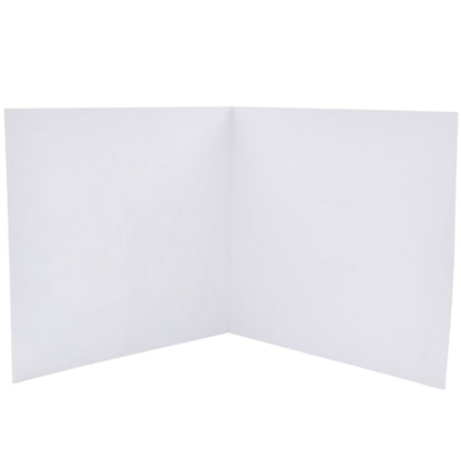 Leo the Lion by 'Dots by Donna'- Blank Card, interior view, empty space for personal message on clean white background.