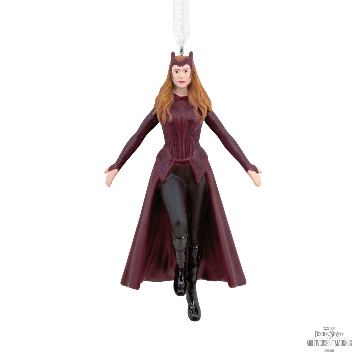 Marvel Studios Scarlet Witch Doctor Strange in the Multiverse of Madness - Hallmark Christmas Ornament in a dynamic pose with intricate details.